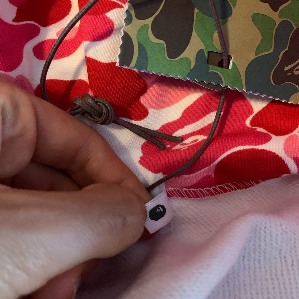 Bape Pink ABC Camo Shark Hoodie Zip-Up - Picture 4 of 8